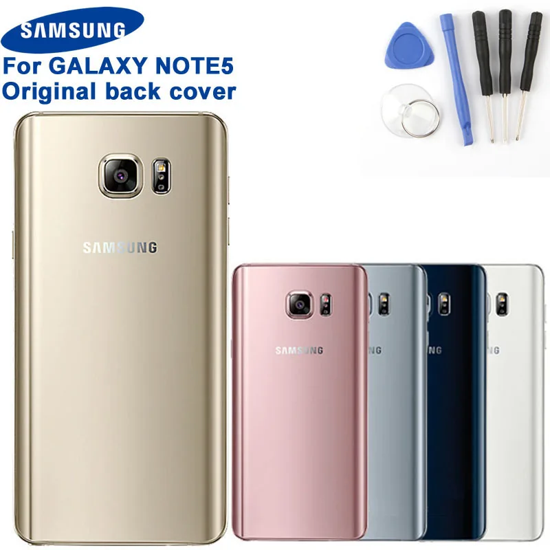 Оригинальная задняя крышка для Samsung Galaxy Note 5 SM N9208 N9200 N920t N920c Note5 защитная