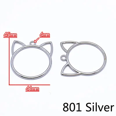 801Silver Meetee 10/30 шт металлический ползунок пряжки застежка-молния сумки кулон крючок DIY Чемодан одежды пулер ограничитель молнии аппаратных аксессуаров ZT016 - Цвет: 801Silver
