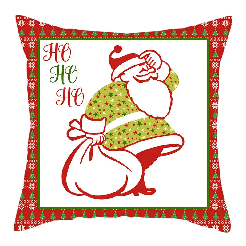 Fuwatacchi Merry Christmas наволочки красная птица цветок пледы наволочка для дома диванные декоративные подушки