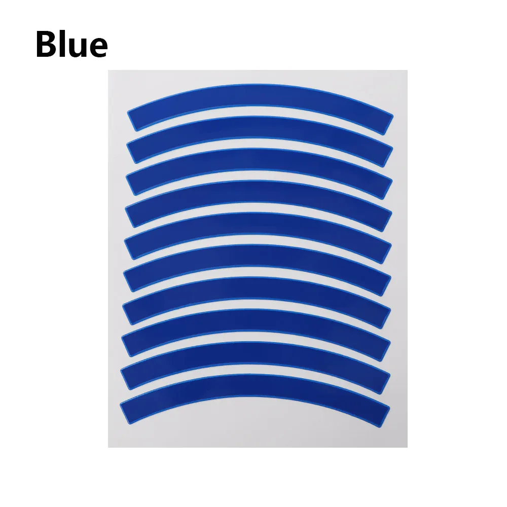 10Pcs Children's Balance Bike Reflective Sticker Wheel Decals Reflective Tire Applique Tape Safety Stickers Bicycle Accessories