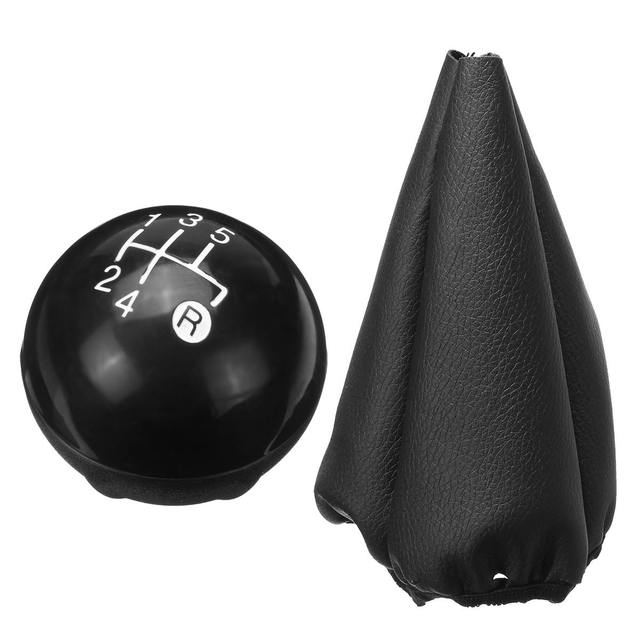Speed Car MT Gear Shift Knob Lever Shifter Leather Gaiter Boot Cover Shift Collar 55344092 For Fiat 500/500C 2007-2015