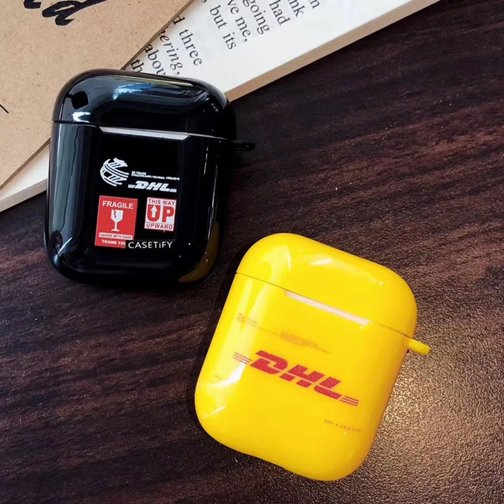 Аксессуары Bluetooth наушники для Apple Airpods 1 2 защитный чехол DHL Экспресс 50th anniversary Edition накладка-лейбл
