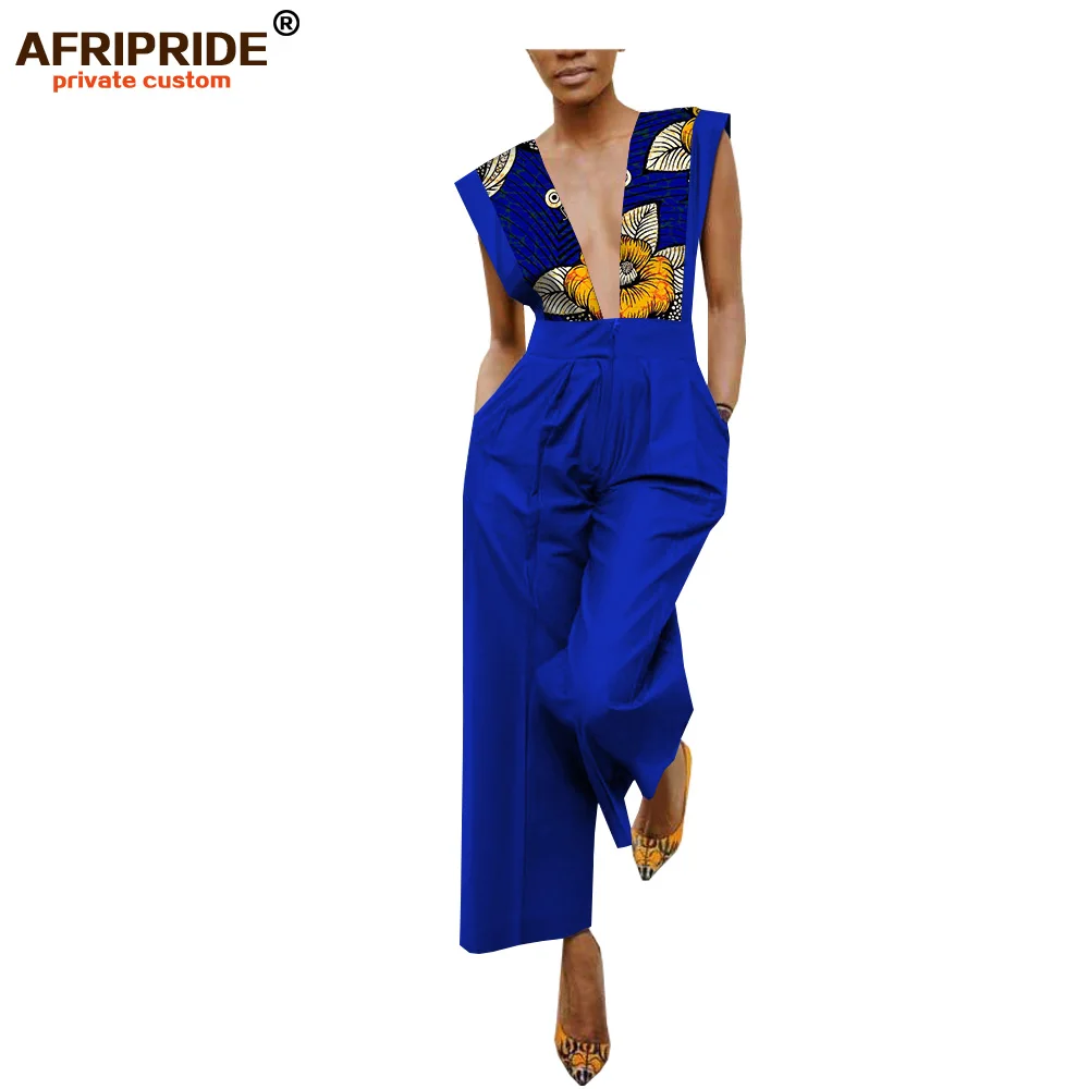 Повседневный женский комбинезон с принтом в африканском стиле ARIPRIDE, без рукавов, длиной до щиколотки, женский комбинезон, батик, хлопок, A1829006 - Цвет: 537-1