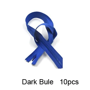 DG001-Dark Blue Класс AAA 3#20 шт закрытые невидимые молнии 28 см для подушки, платья, 60 см DIY Швейные наборы Аксессуары молнии 40 см - Цвет: DG001-Dark Blue