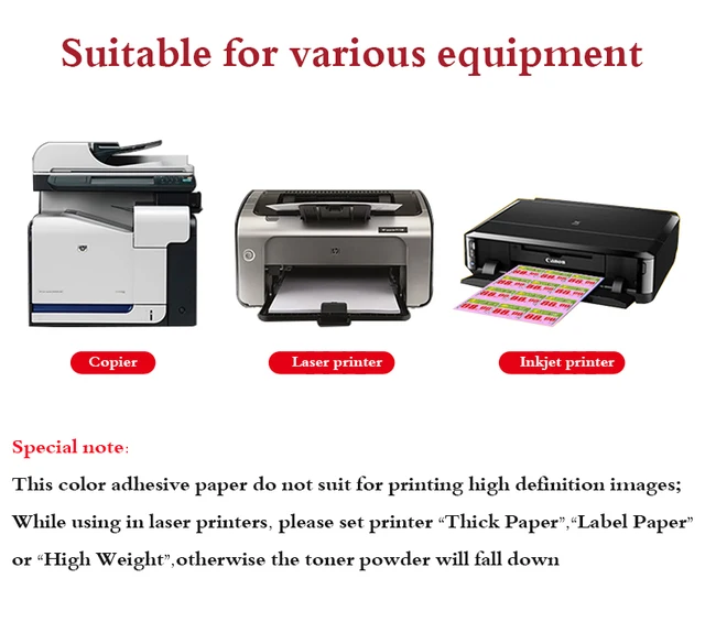 Etichette Adesive Fluorescenti Gialle A4 - 70x42mm, 525 Pezzi Per Stampante - Foto 4