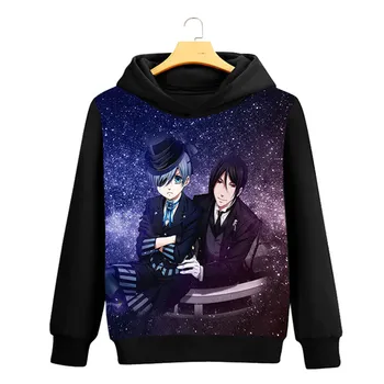 

cosplay Anime Manga Kuroshitsuji Black Butler Thick Sweatshirt Hoodies men women black sweatshirt jacket costume