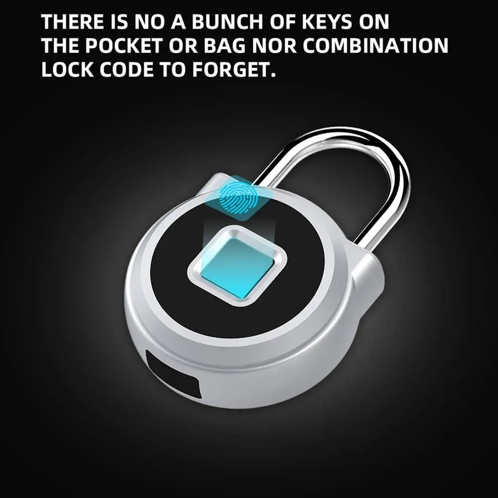 P10 Smart Keyless замок отпечатков пальцев Противоугонная дверь навесной для чемодана