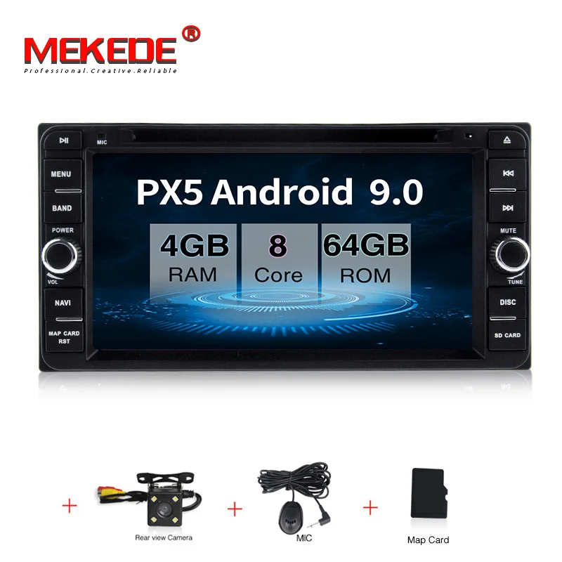 4 ГБ ОЗУ 64 Гб ПЗУ Android 9,0 ips DSP 2 DIN автомобильный DVD gps PlayerFor Toyota авто радио двойной din с gps, BT, рулевое колесо contro - Цвет: 64G dvd camera