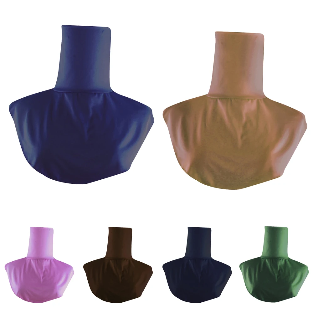 Muslim Women Fake Collar Islamic Hijab Pullover underscarf Hight Neck Chest Back Cover Scarf Solid Color Apparel Clothing Wrap Muslim Women Fake Collar Islamic Hijab Pullover underscarf Hight Neck Chest Back Cover Scarf Solid Color Apparel Clothing Wrap
