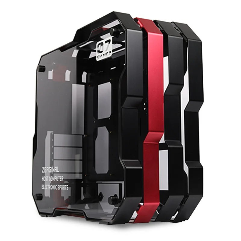 ZEAGINAL Middle Tower Chassis Desktop Computer Case For Water Cooling ATX Gamer MOD Case DIY Glass,PC DIY Gamer Cabinet,ZC-07 2 ZEAGINAL Middle Tower Chassis Desktop Computer Case For Water Cooling ATX Gamer MOD Case DIY Glass,PC DIY Gamer Cabinet,ZC-07 - Image 2