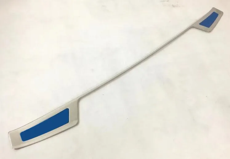 Синий Автомобильный задний средний бампер порог Накладка багажника из нержавеющей стали пластины аксессуары для педалей 1 шт. для Mazda CX-3 CX3 - Название цвета: Синий