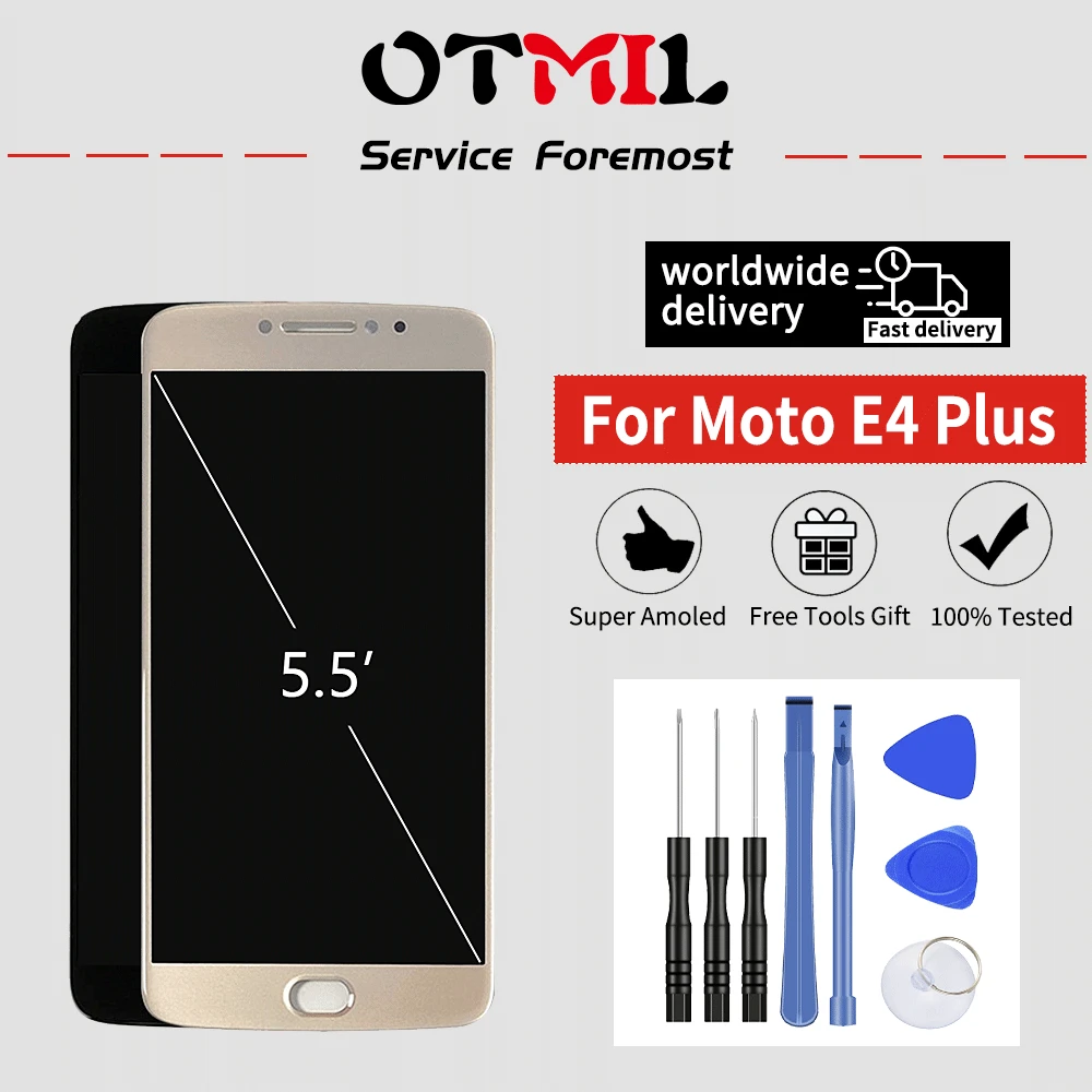 

5.5" 100% New For Motorola Moto E4 Plus LCD Touch Screen Frame Digitizer For MOTO E4 Plus Display XT1770 XT1773 XT1771 XT1772 #1