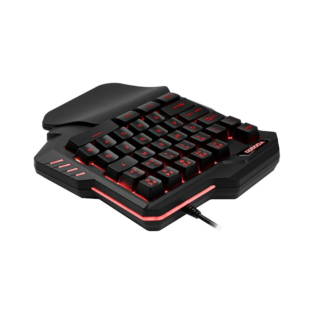 G92 игровая клавиатура с 35 клавишами светодиодный подсветкой одна рука USB
