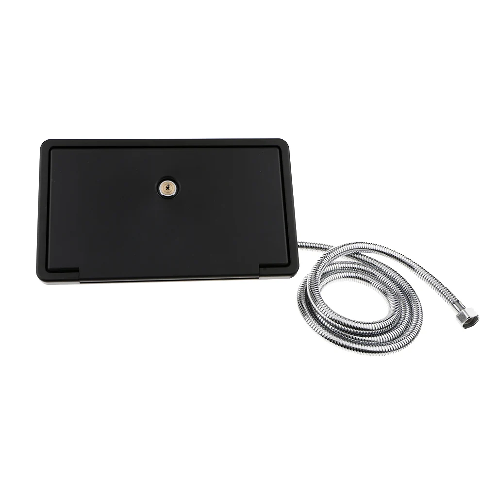 1 Set External Wall Mount Shower Box Kits With Lock & Keys for Caravan Motorhome Camper Boat