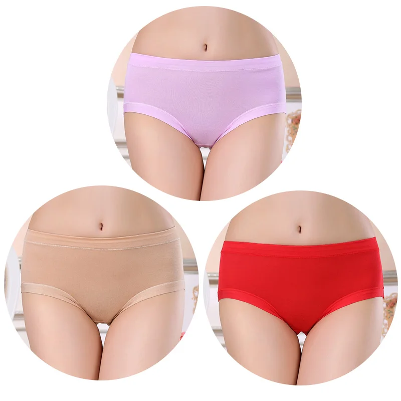 pink apricot red TEXIWAS 3 шт./лот менструальные трусики герметичные физиологические трусики женское нижнее белье женские водонепроницаемые женские трусы большого размера 2XL XXXL - Цвет: pink apricot red