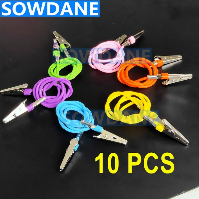 10pcs Mixed Dental Silicone Bib Clips Napkin Holders Autoclavable