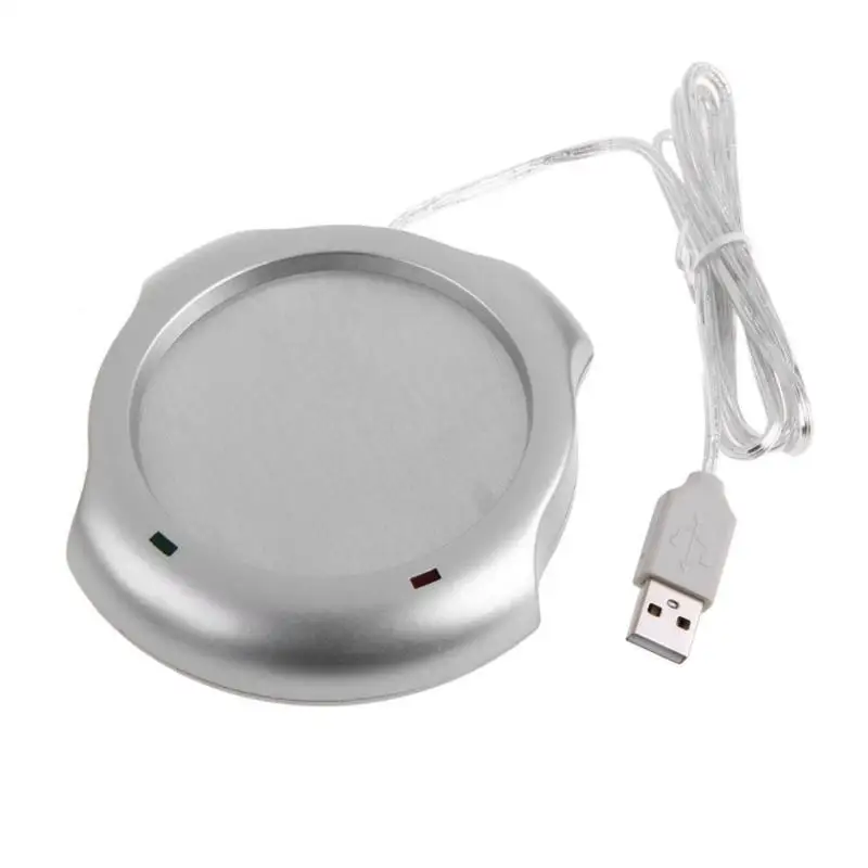 No HUB Подогреватель из алюминиевого сплава USB портативный подогреватель чашек для чая, кофе, напитков, кружка, коврик, аксессуары для бутылок - Цвет: No HUB