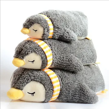 

35cm/45cm/55cm cute cartoon fluffy penguin plush throw pillow animal cushion nap pillow chair cushion backrest