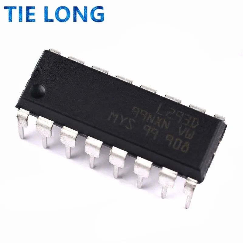 Новый и оригинальный IC 50 шт. L293D DIP16 L293 DIP 293D DIP-16 | Электронные компоненты