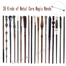 Hp Косплей волшебная палочка металлический сердечник Гермиона Рон Волдеморт Флер Нарцисс Серафина волшебная палочка Рождественский подарок игрушка для малыша