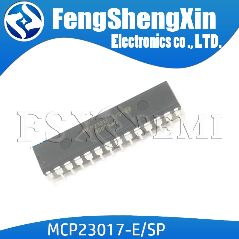

10 шт., 16-битные расширители ввода-вывода MCP23017-E/SP DIP-28 MCP23017 с интерфейсом I2C IC