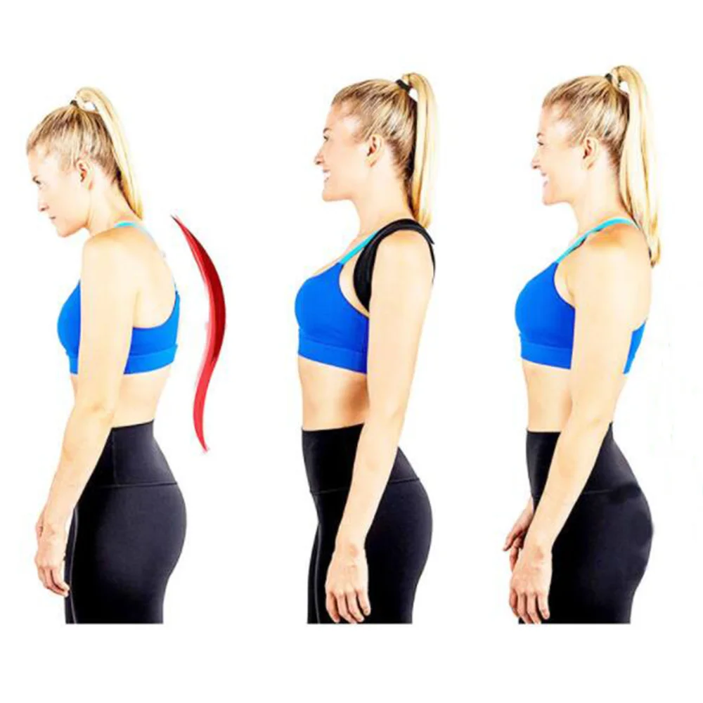 Adjustable Back Support Adult Body Shape Spine Back Shoulder Brace Support Belt Adult Invisible Hunchback Belt Posture Corrector