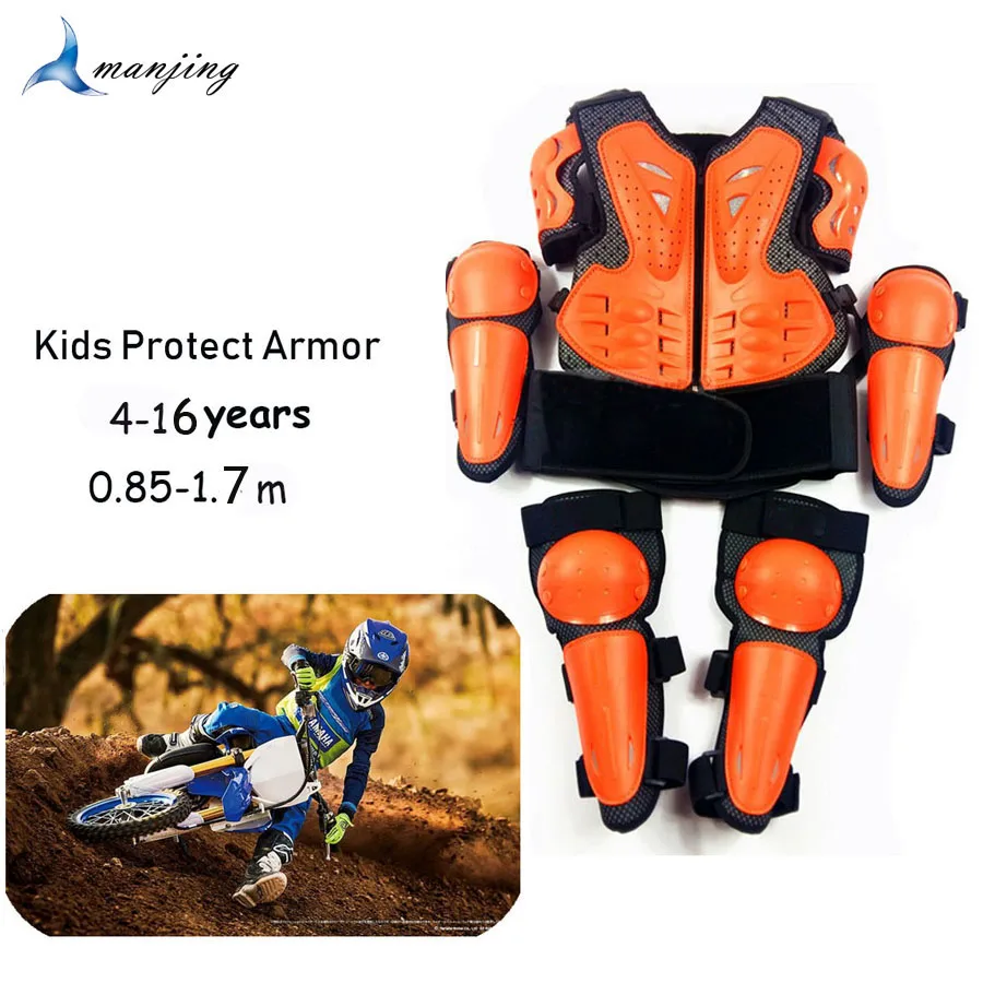 Child Body Vest Armor for Motocross Racing Skating