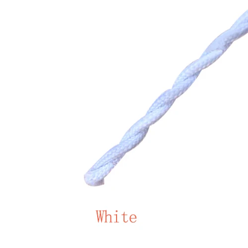 2*0,75 провода плетеный кабель, витой текстильный кабель, для украшения семейного ресторана - Цвет: White