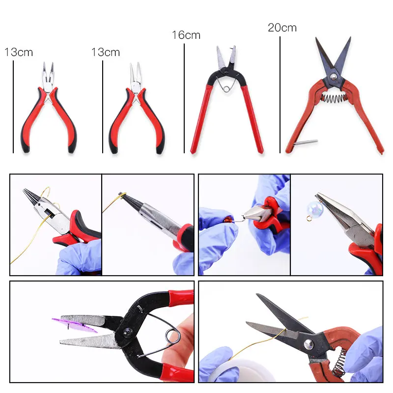 주얼리 펜치 도구 및 장비, 쥬얼리 제작, 수제 도구 공예, DIY 액세서리, 탄소강 코 펜치 고정, 1 개