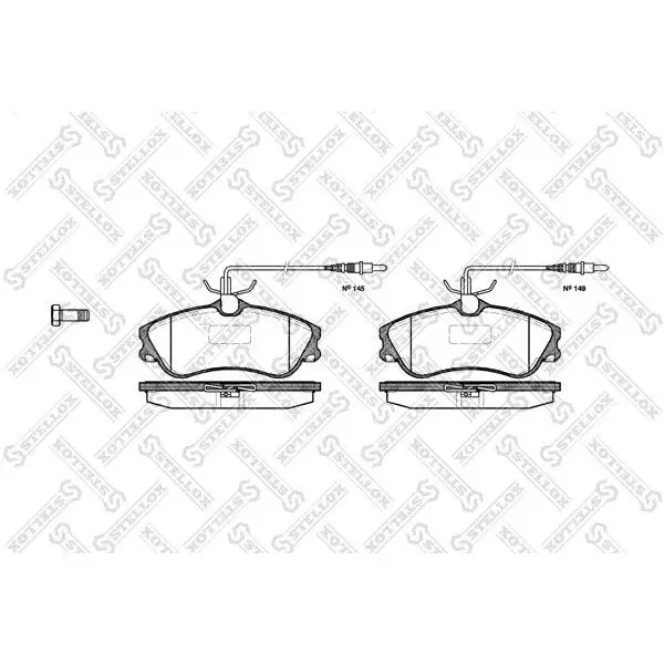 Колодки дисковые п. Peugeot 306 1.8/1.9D/2.0HDi 97/Partner 1.1-2