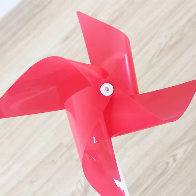 100pcs Windmill+ 100pcs Pole  Waterproof  Plastic Windmill Toys Garden Lawn Party Decor Toy Gift for Kids Craft Toys 3