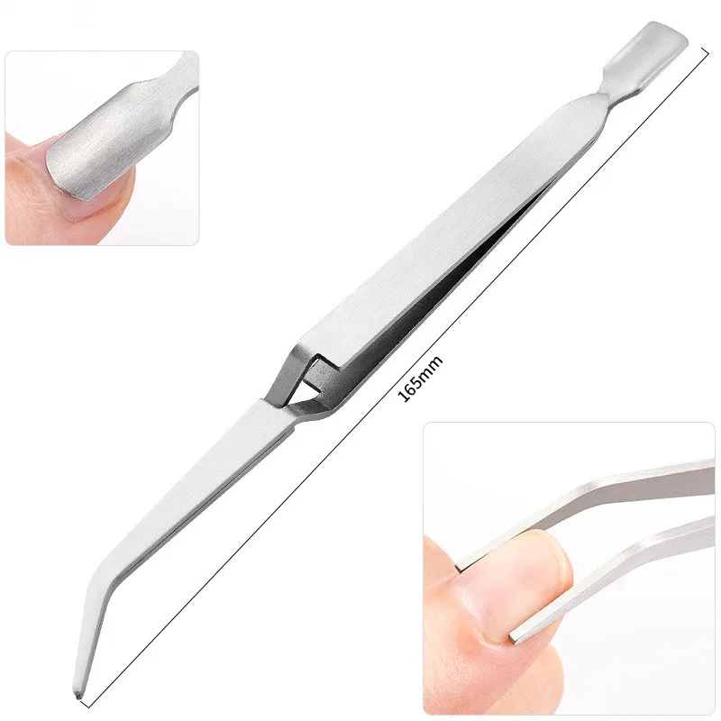 Пинцет для крестиков из нержавеющей стали зажим стайлинга ногтей инструмент