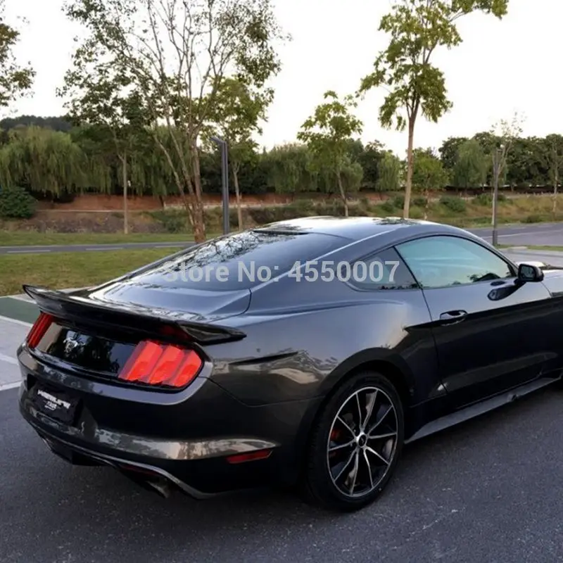 Спойлер из углеродного волокна для ford mustang ЧЕРНЫЙ заднего крыла багажник спойлер для ford mustang