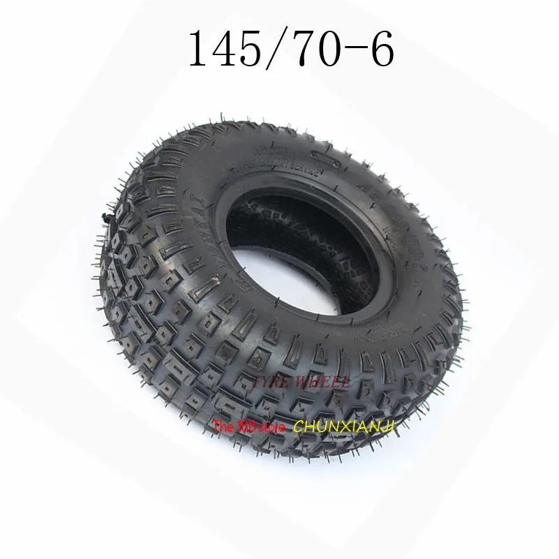 AT145/70-6 дюймов вакуумные шины для бескамерных шин для 49cc 50cc 110cc ATV электрический скутер Багги Go Kart велосипеда автомобиля Запчасти по бездорожью