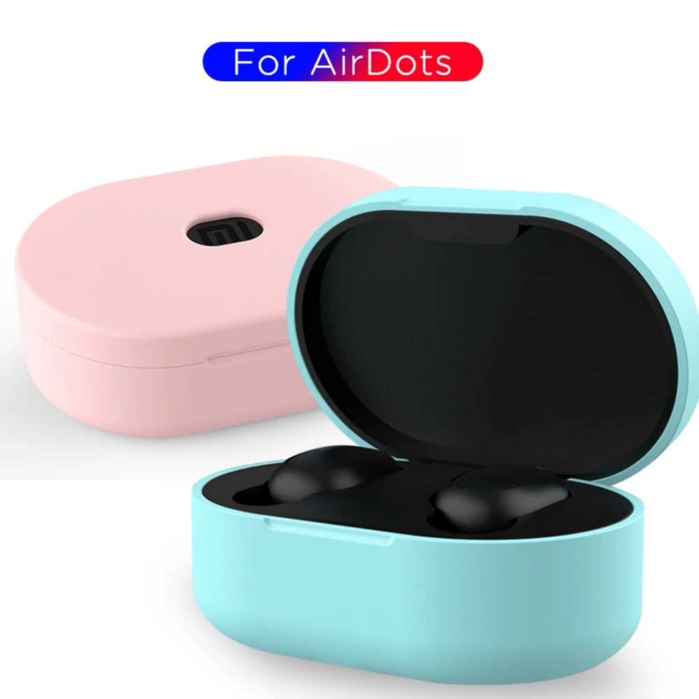 

Silicone Case For Original Xiaomi Earphones Drop Protection Redmi Airdots Protective Cover Charging Box Case for Redmi Airdot