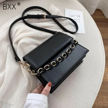 

[BXX] Simple Mini PU Leather Shoulder Messenger Bag For Women 2020 Spring Fashion Lady Crossbody Bags Lady Travel Handbags HL425