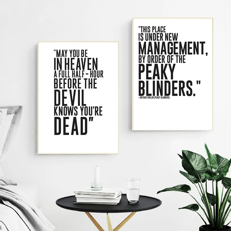 Peaky Blinders Quote Wall Art Print