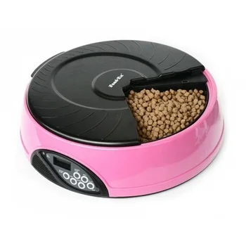 

FEED-EX automatic feeder for cats and dogs feeding on 4 LCD Feed-Ex, pink