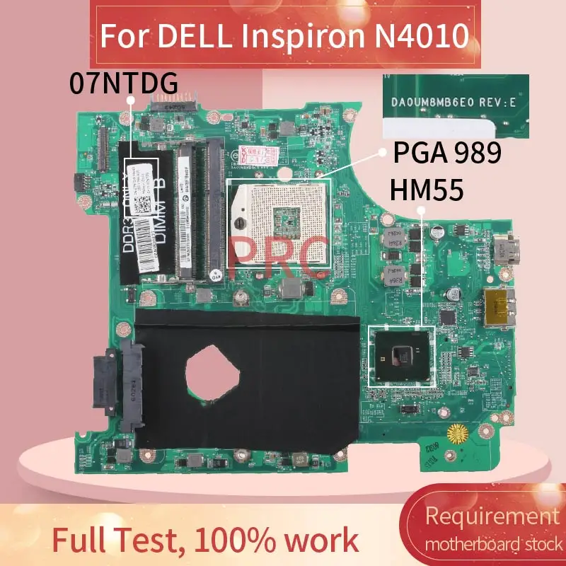 CN-07NTDG 07NTDG For DELL Inspiron N4010 Laptop motherboard