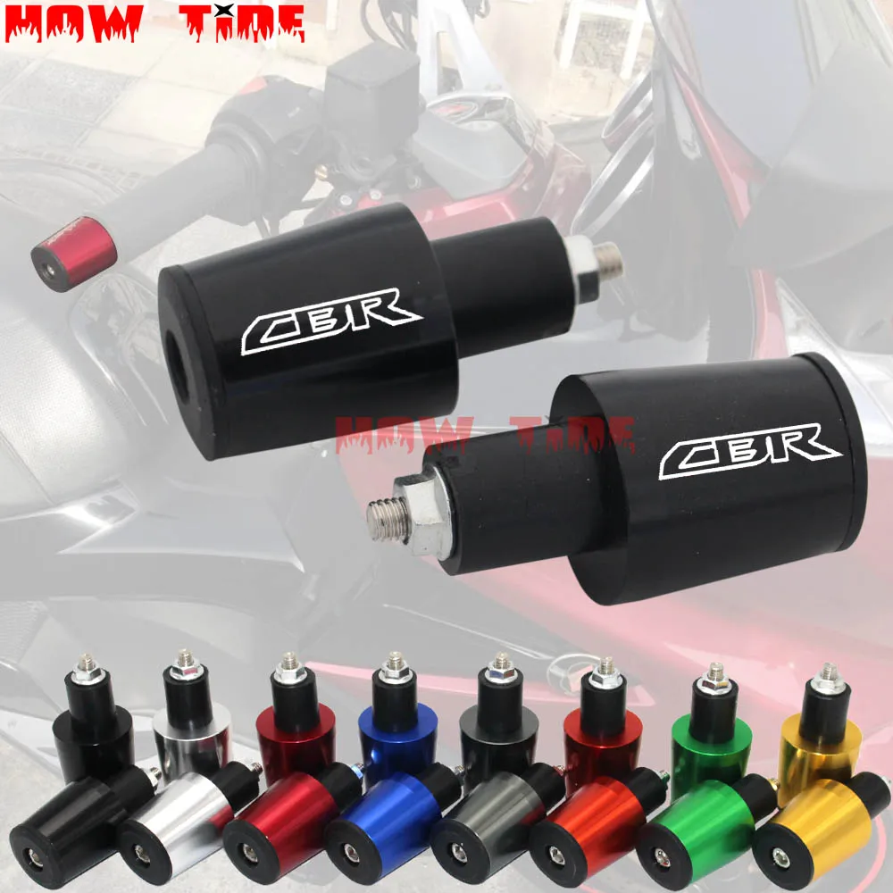 Cnc 22mm Handlebar Grips Handle Bar Cap End Plugs For Honda Cbr600rr