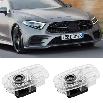 

4 Pcs Car Door Logo Welcome Light Laser Projetor Lamp Auto Emblem Shadow Luces for Mercedes AMG CLass CLA CLS E A207 C207 New