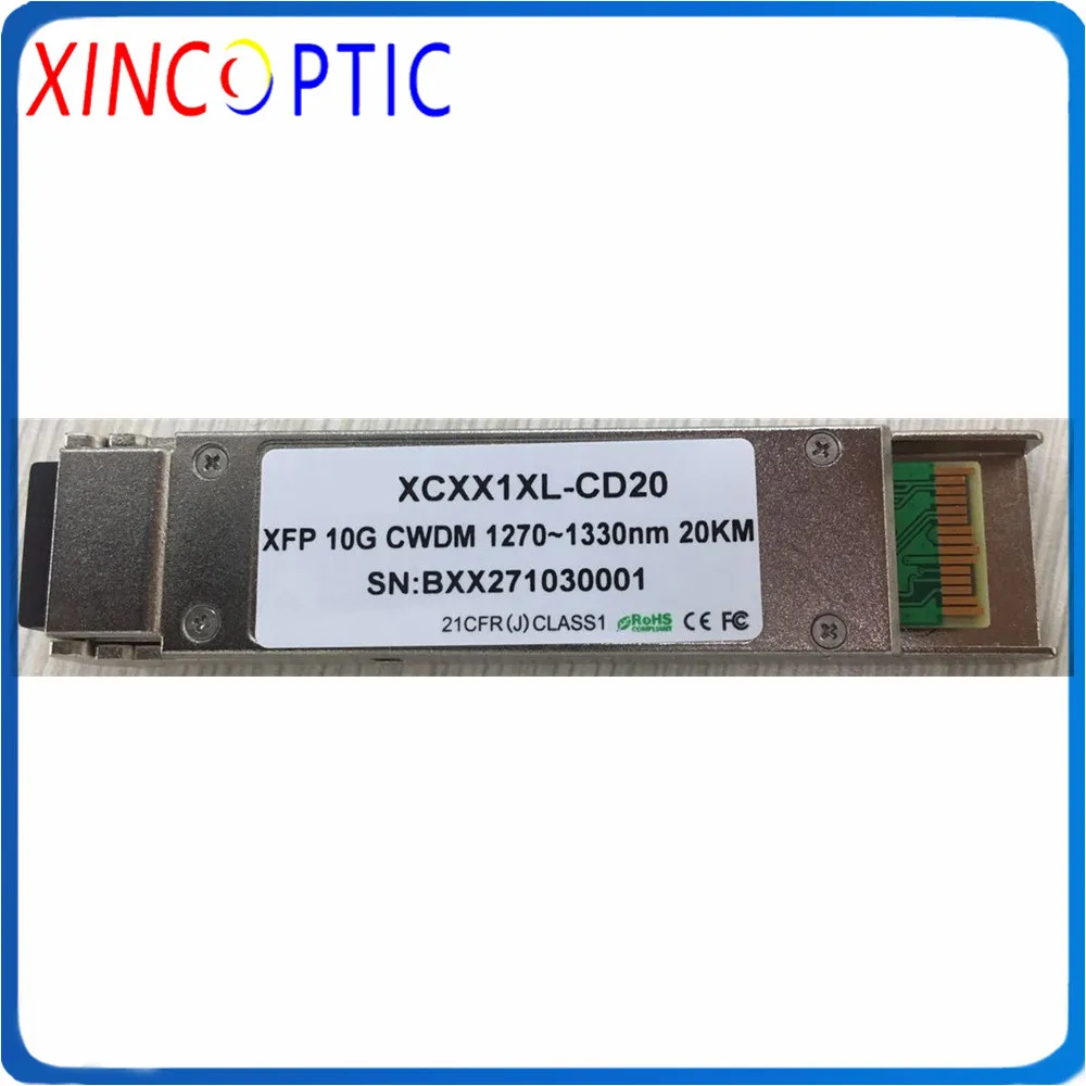 10 Гбит/с км CWDM XFP + 10GBASE Dual LC 1350nm ~ 1450nm 1350 1370 1390 1410 1430 DFB модуль приемопередатчика |