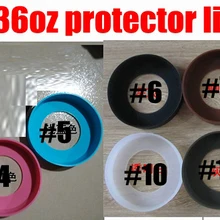 100 шт 90 мм 36 унций Защитная крышка Крышка резиновая чашка рукав силиконовые подставки для путешествий кружка бутылка для воды