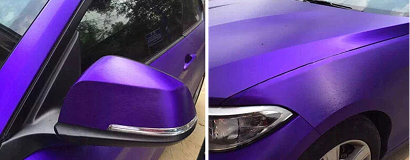 Purple Brushed Metallic Vinyl Wrap-4