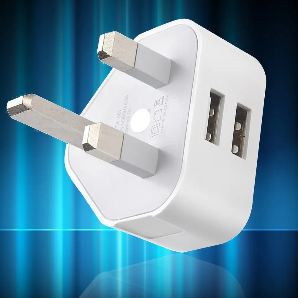 Трехногое британское стандартное зарядное устройство 1а для Apple зарядное устройство с двумя usb-портами Универсальное зарядное устройство Прямая поставка