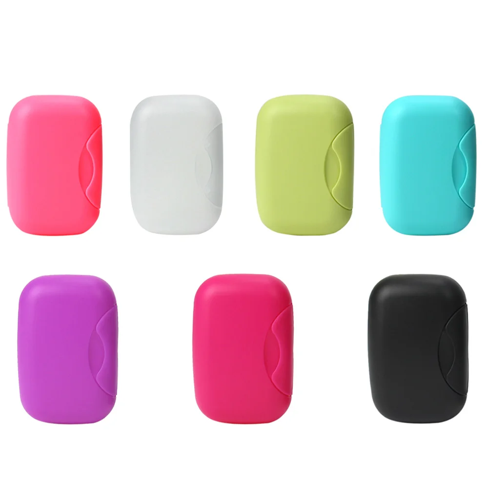 

Storage Box Case Holder Plastic Soap Box Durable with Lid Travel Dish Multicolor Wash Plate Container Travel Soap Box Portable
