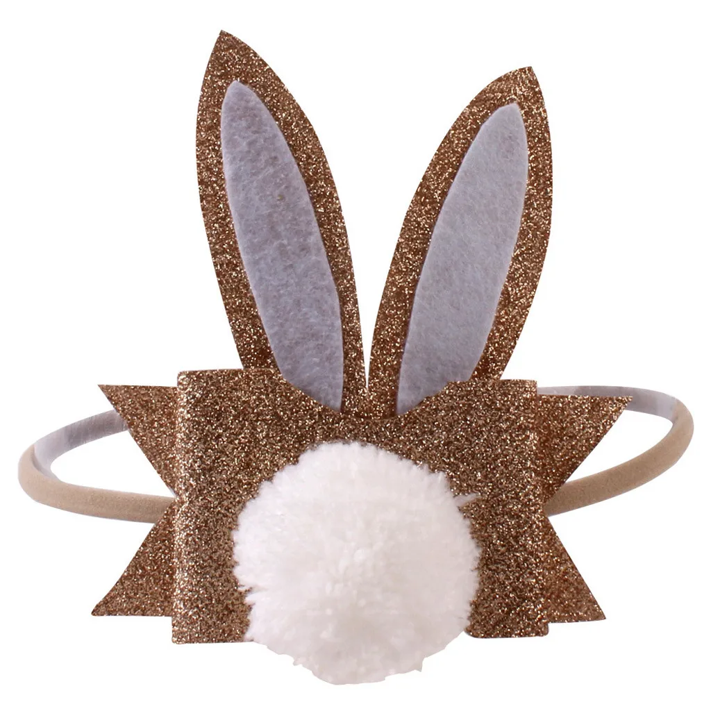 Baby plush rabbit ear hair ring hair accessory Baby Toddler Girls Kids Bow Knot Turban Headband Hair Band Child 