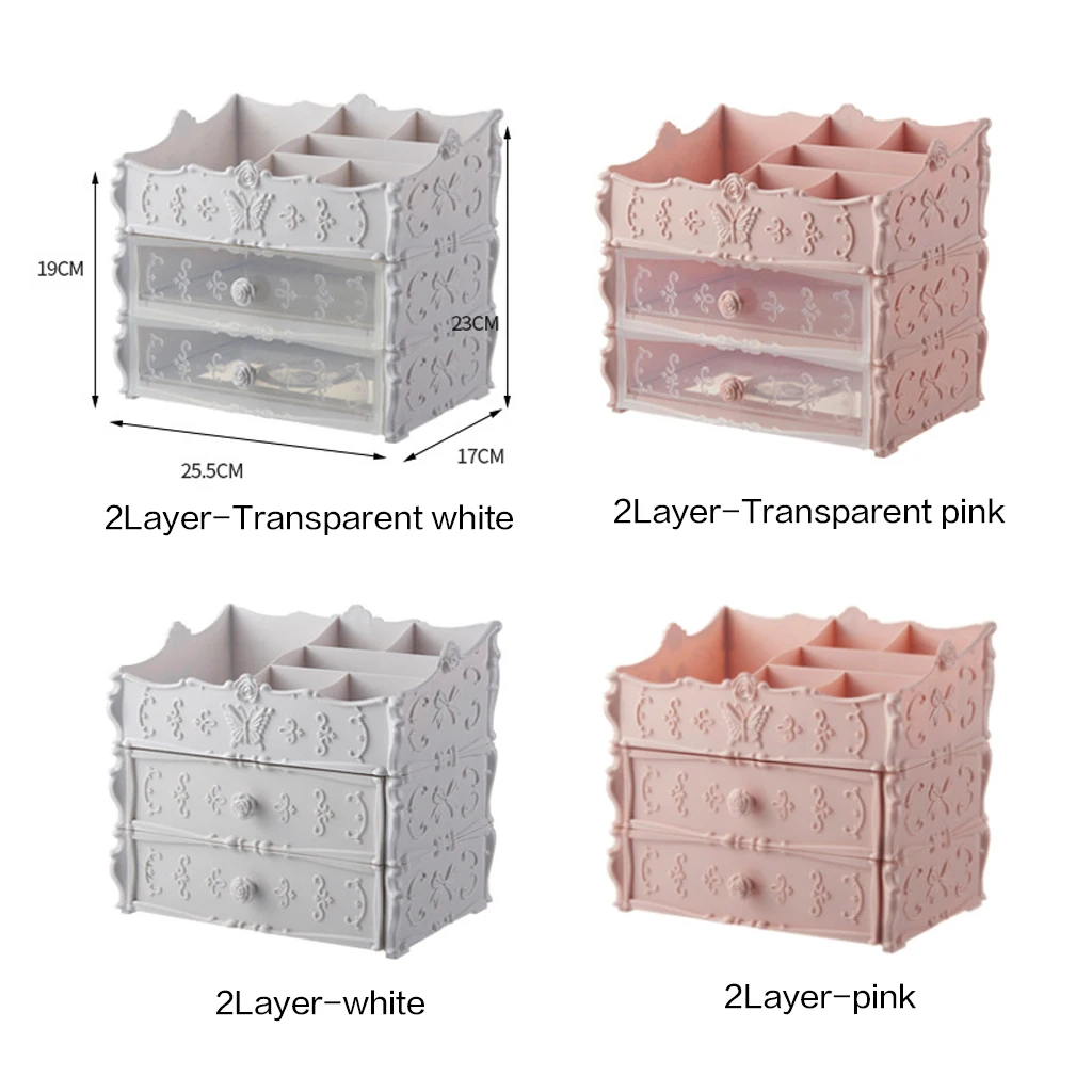 Косметический контейнер для ящиков, пластиковая отделочная коробка для ванной, держатель, косметические кусачки для ногтей, Домашний Органайзер для макияжа, Органайзер