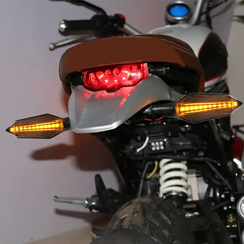 kmv kawasaki kmv venezuela Indicadores de advertencia automotrices (2021-2027) PARTE 1 10 Indicadores de motos superbrillantes, luces de señal de giro variable universales de 12 ledes para motocicletas, luces LED de colores brillantes bicolores| | - AliExpress
