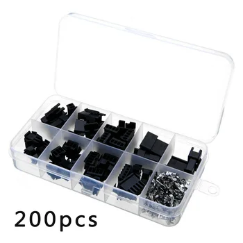 

200 Pcs/set Electrical Wire Connector Male/Female Cable Terminal Plug 2/3/4/5Pin